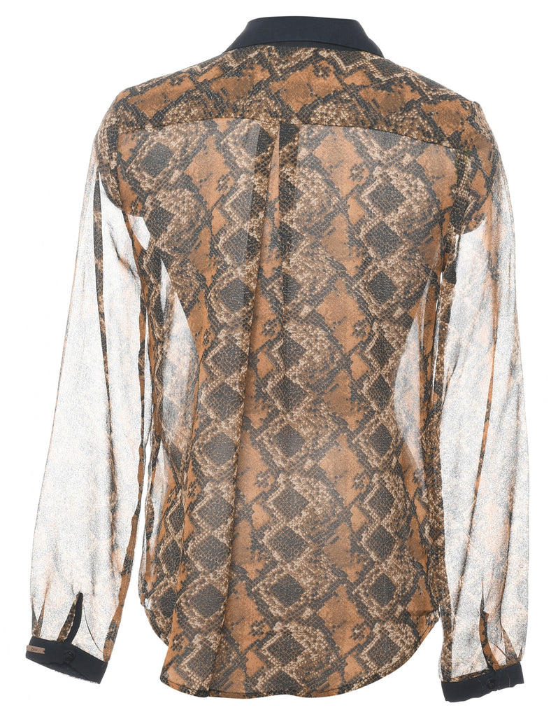 Snakeskin Parttern Shirt - S