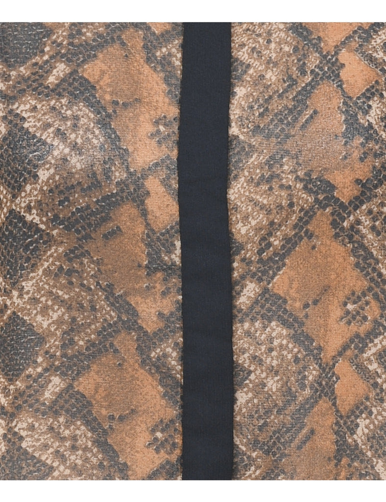 Snakeskin Parttern Shirt - S