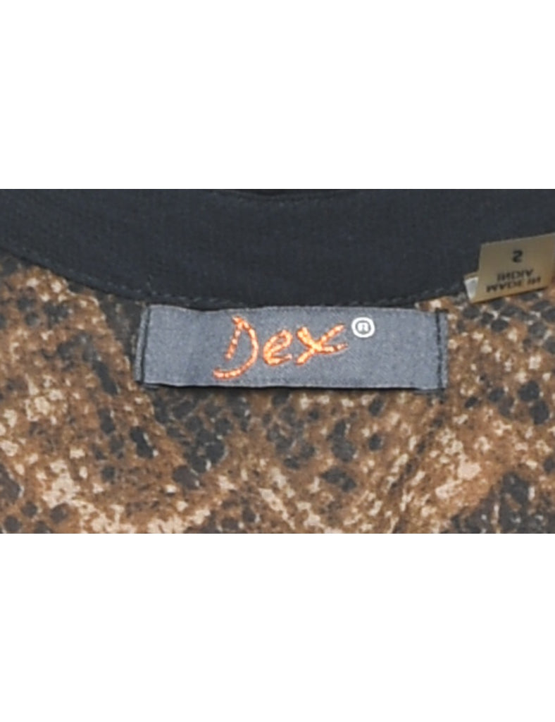 Snakeskin Parttern Shirt - S