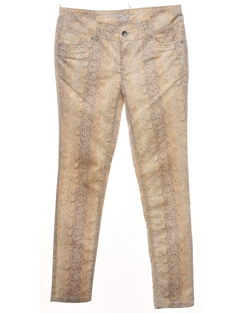 Snakeskin Pattern Trousers - W32 L30