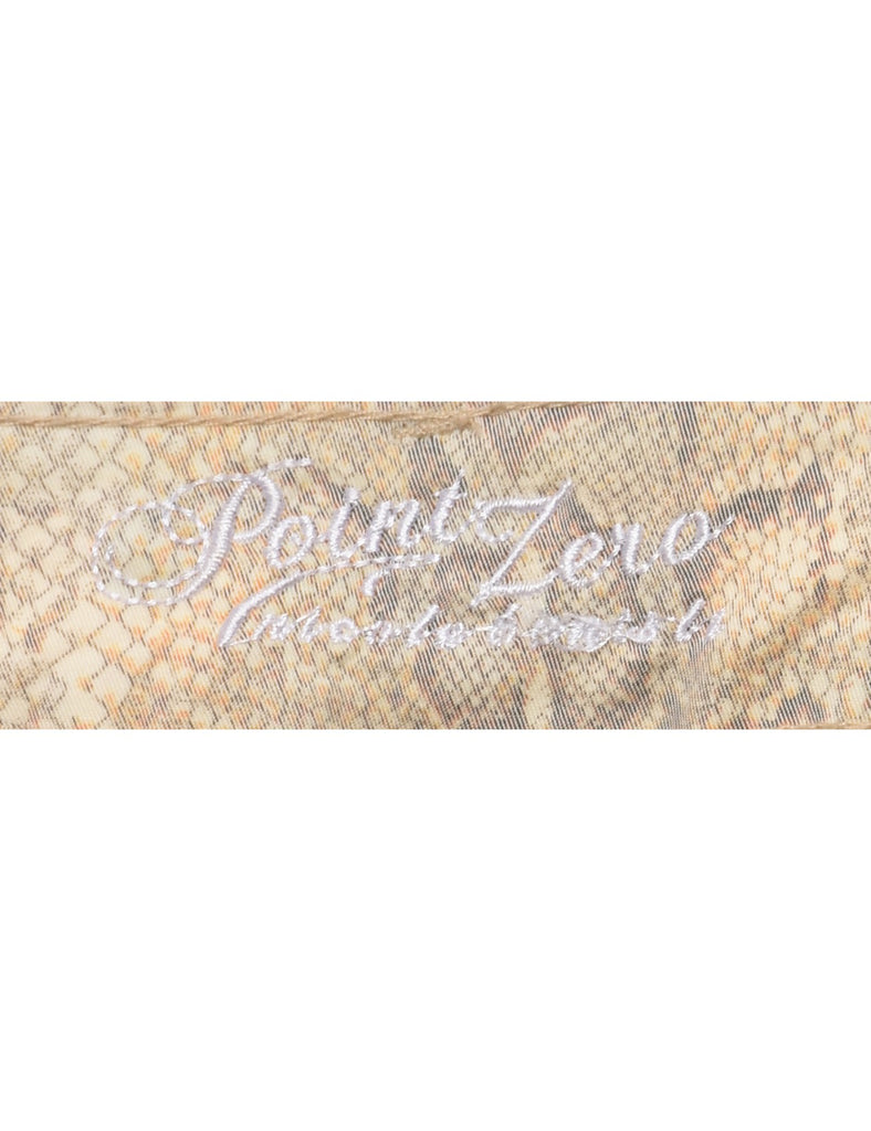 Snakeskin Pattern Trousers - W32 L30