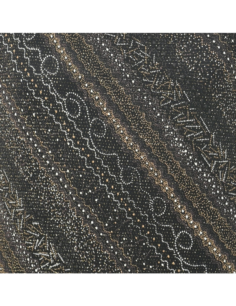 Sparkly Black Evening Top - L