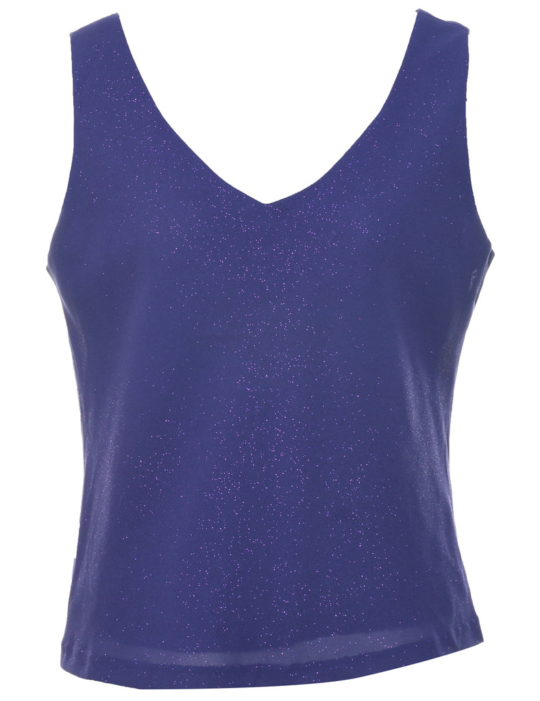 Sparkly Purple Evening Top - M