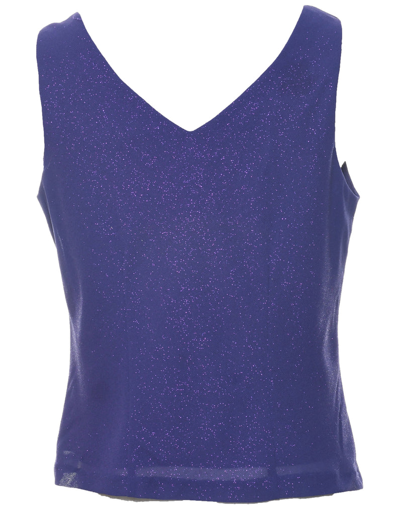 Sparkly Purple Evening Top - M