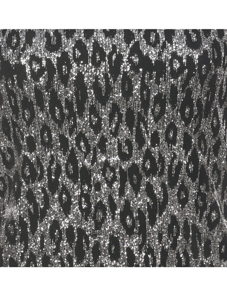 Sparkly Silver Evening Top - S