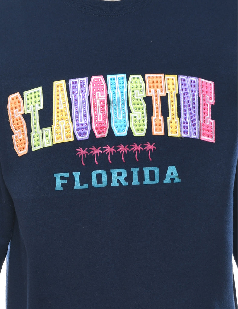 St Augustine Florida Embellished Sweatshirt - M