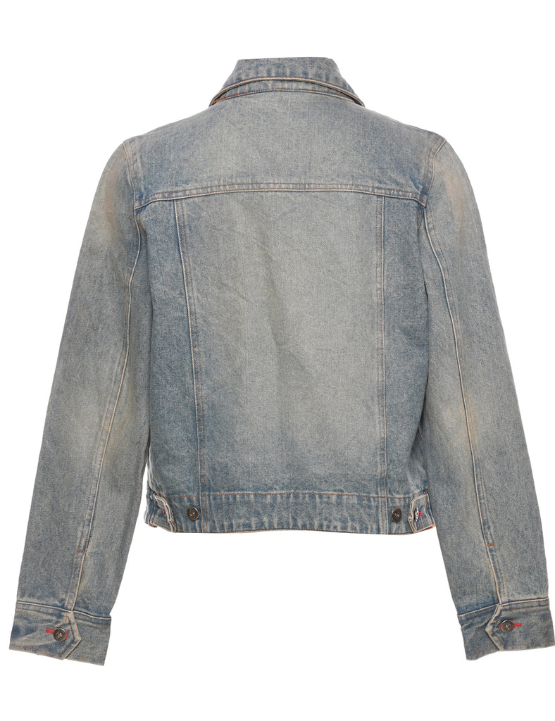 Stone Wash Denim Jacket - L