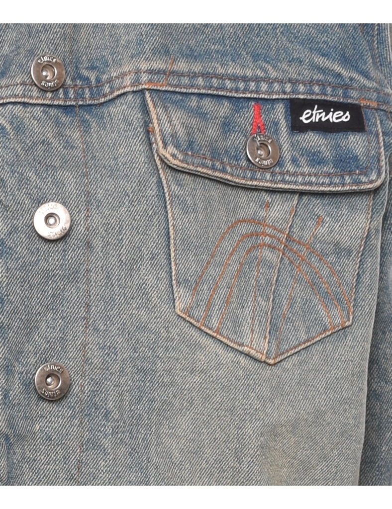 Stone Wash Denim Jacket - L