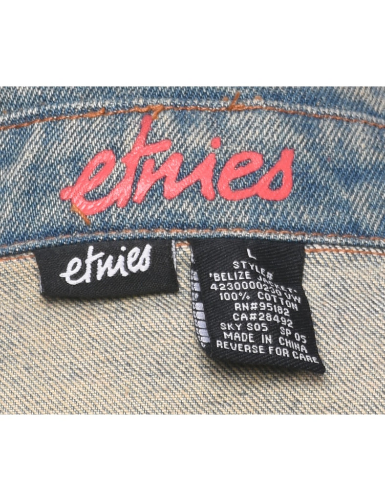 Stone Wash Denim Jacket - L