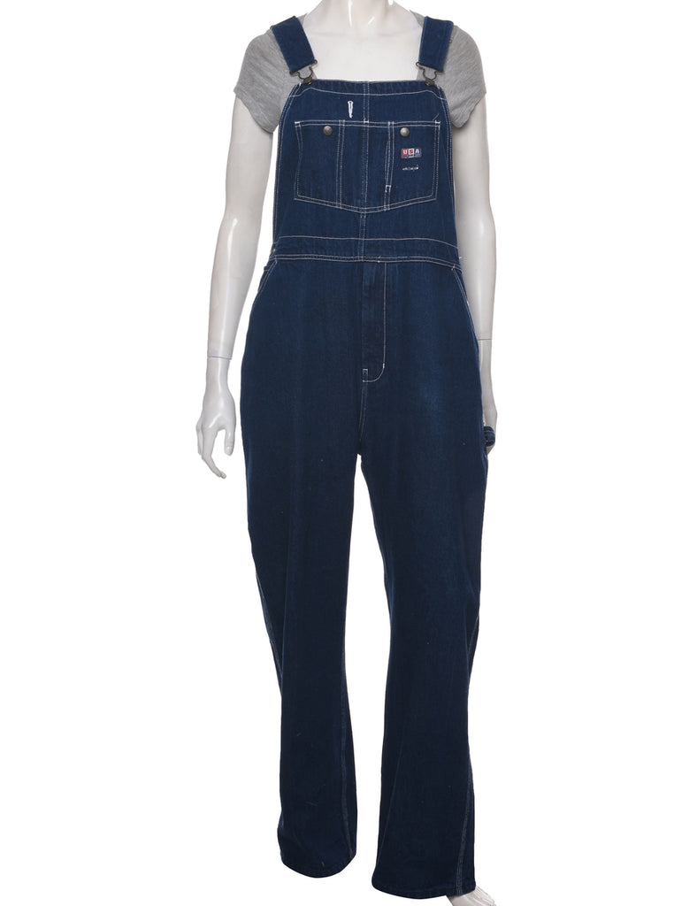 Straight Leg Indigo Dungarees - W38 L32