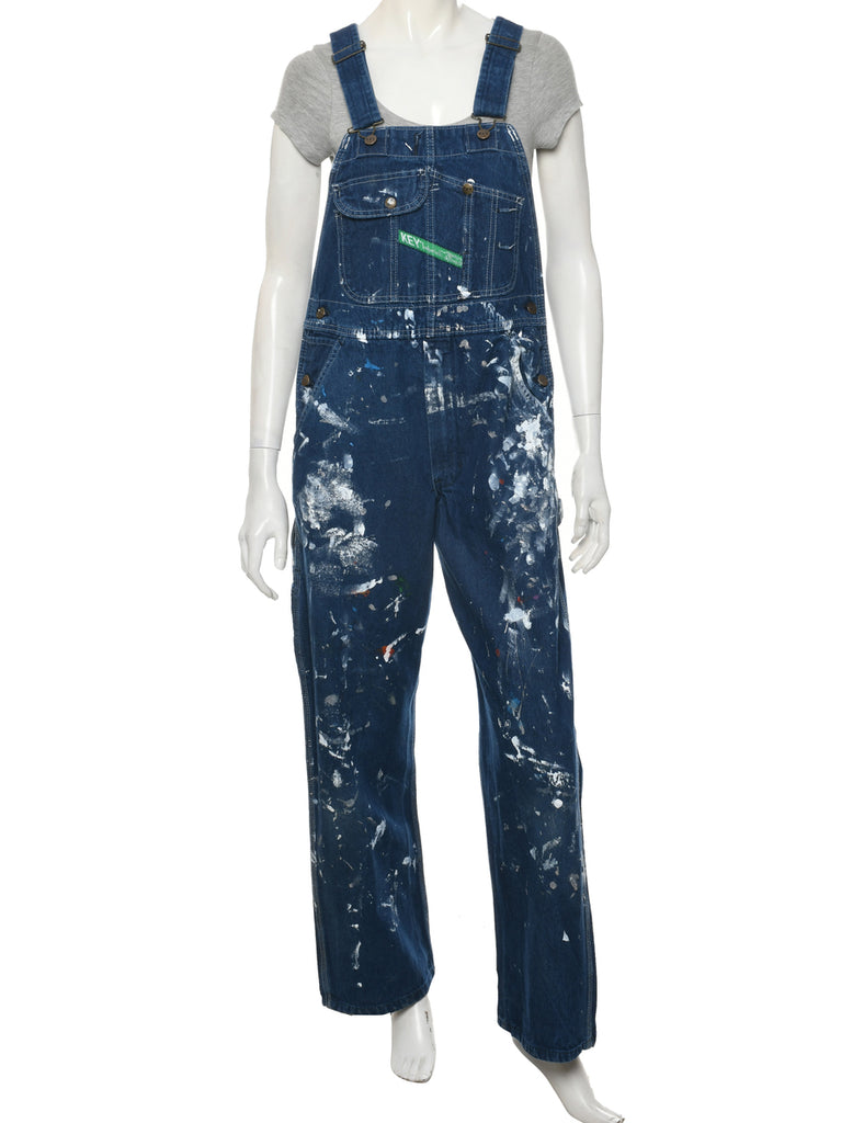 Straight Leg Paint Marks Dungarees - W33 L30