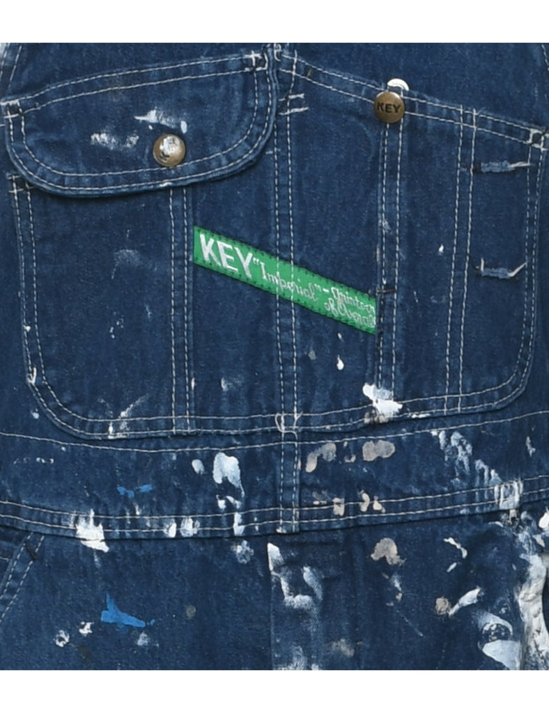 Straight Leg Paint Marks Dungarees - W33 L30