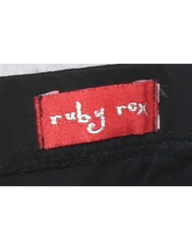 Strapless Black Dress - M