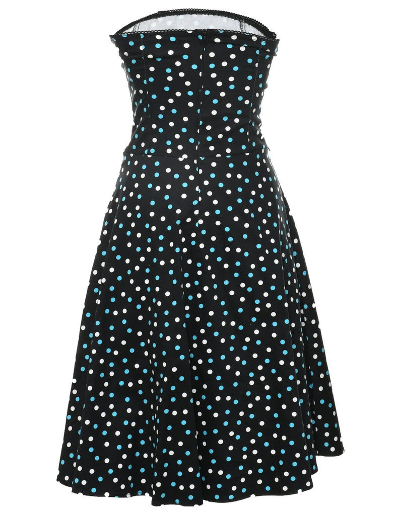 Strapless Polka Dot Dress - XS