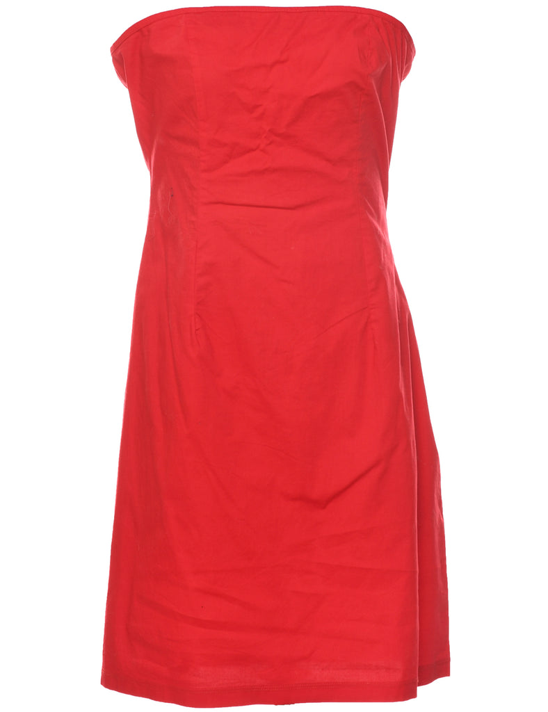 Strapless Red Dress - M