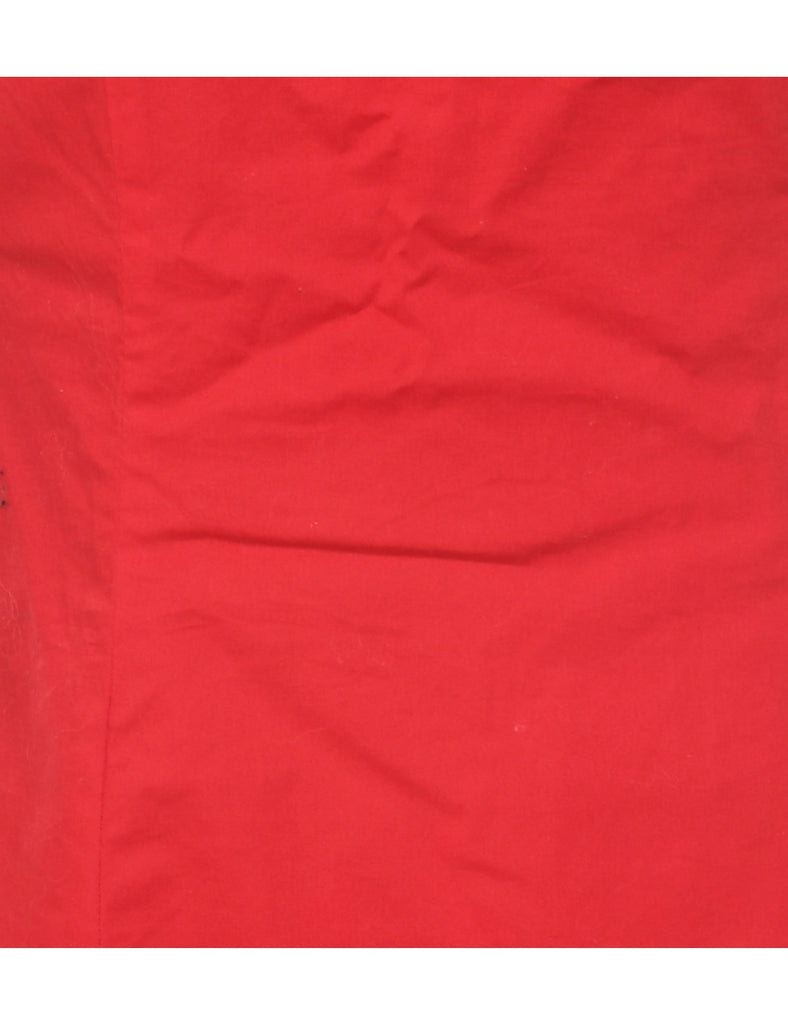 Strapless Red Dress - M