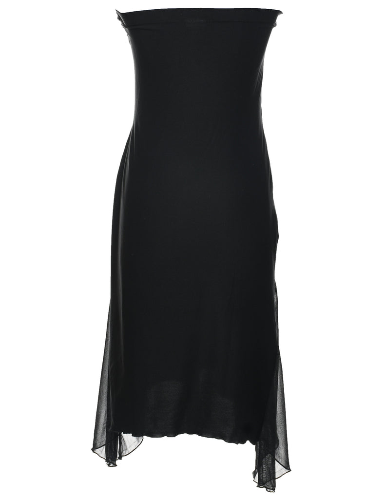 Strapless Y2K Black Dress - S