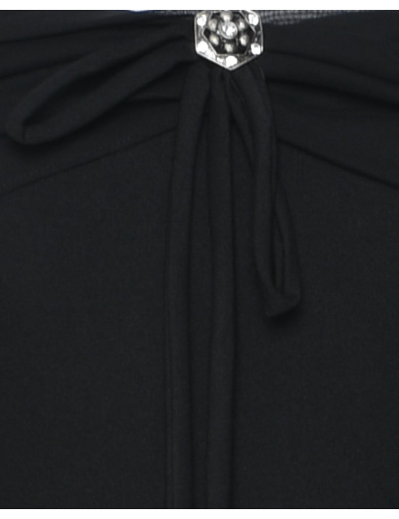 Strapless Y2K Black Dress - S