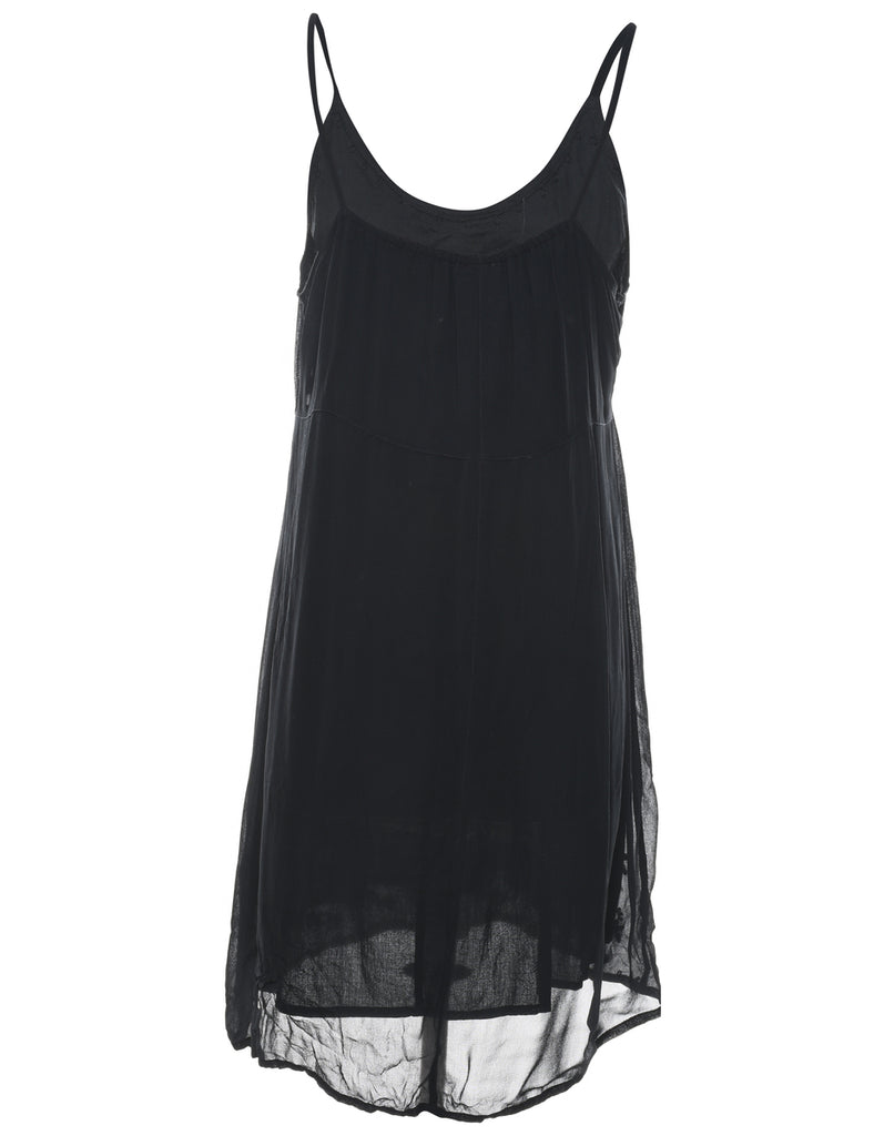 Strappy Black Dress - M