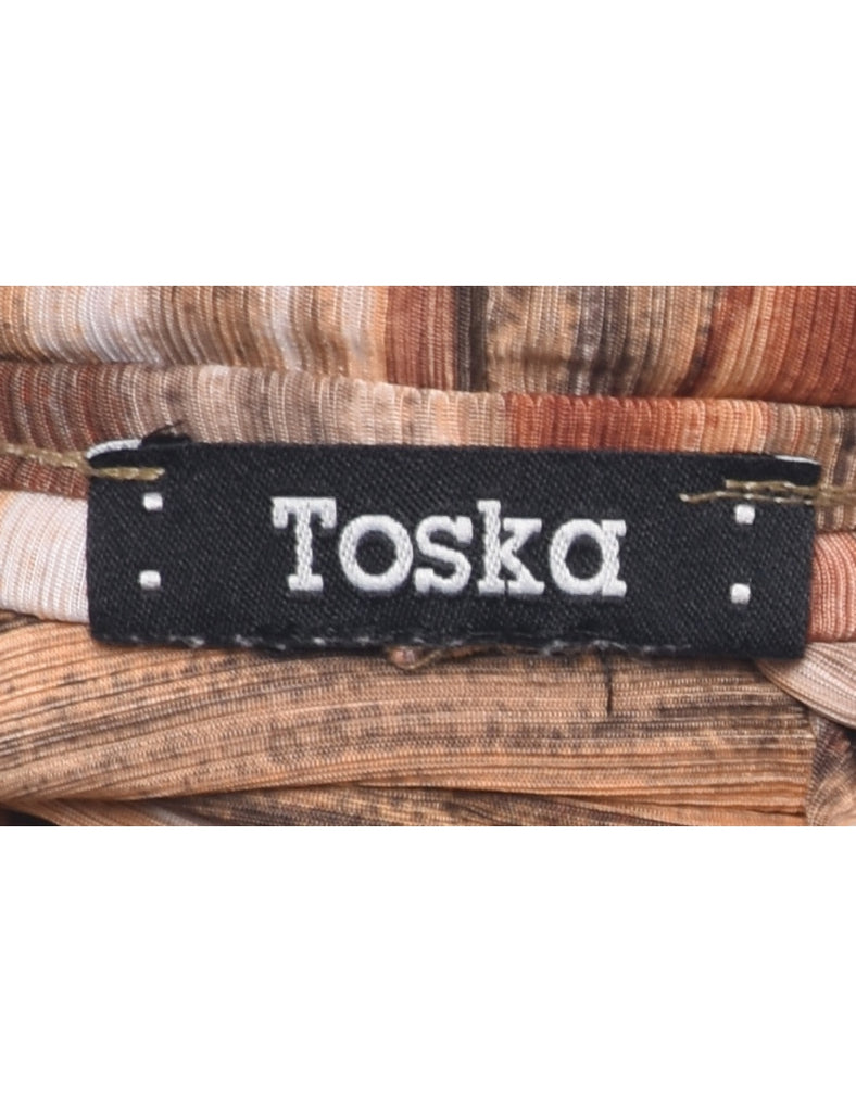 Strappy Brown Jumpsuit - XS