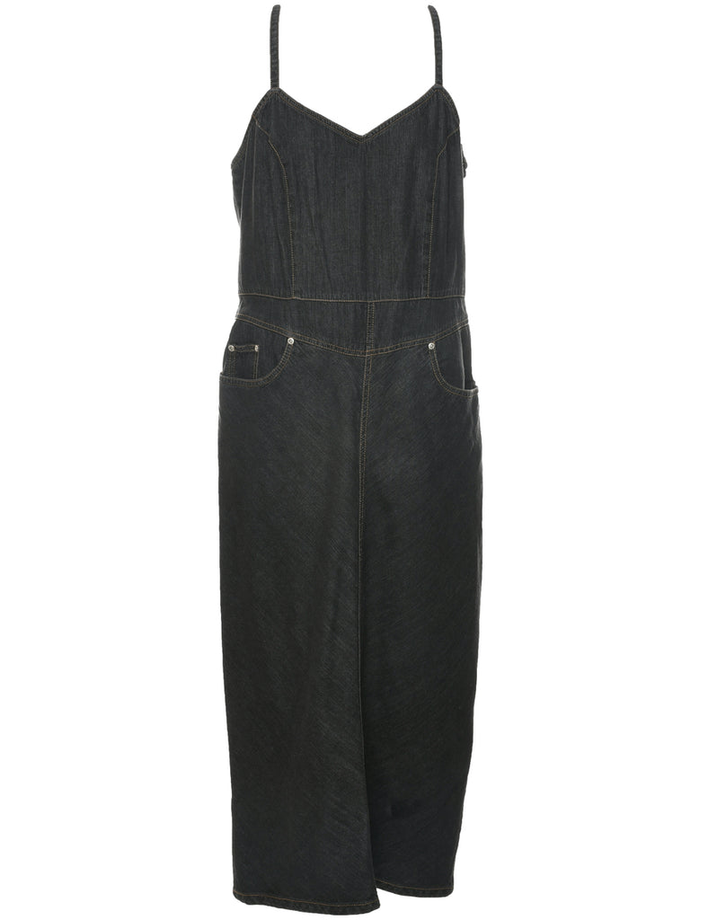 Strappy Denim Dress - L