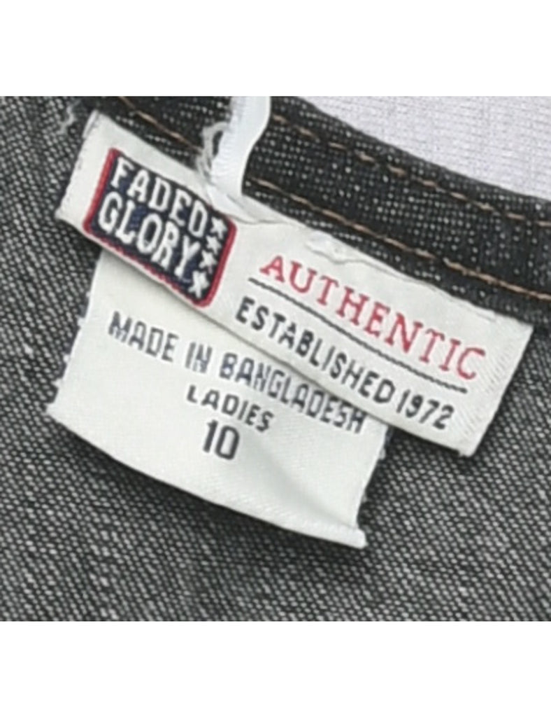 Strappy Denim Dress - L