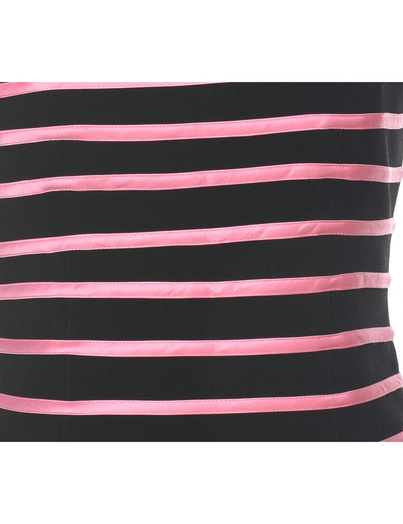 Striped Black Top - S