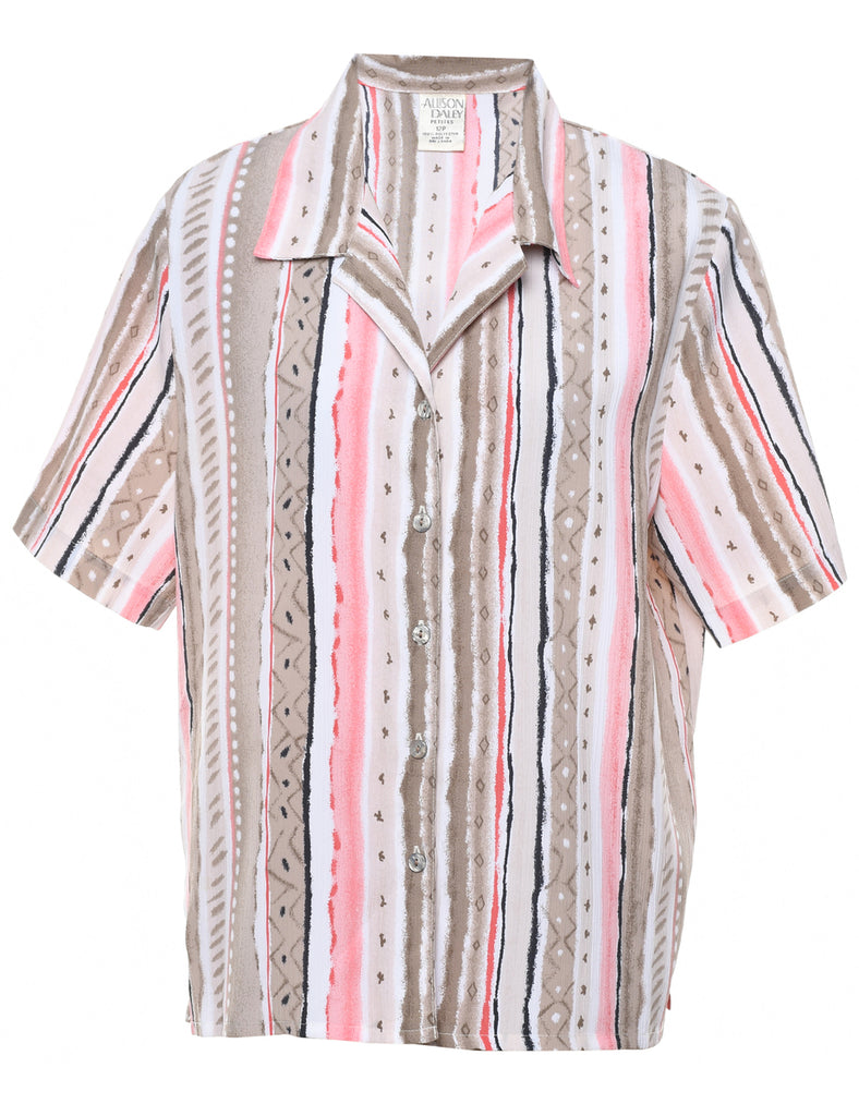 Striped Blouse - L