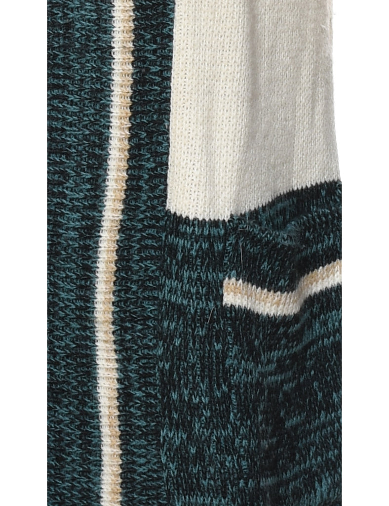 Striped Cardigan - L