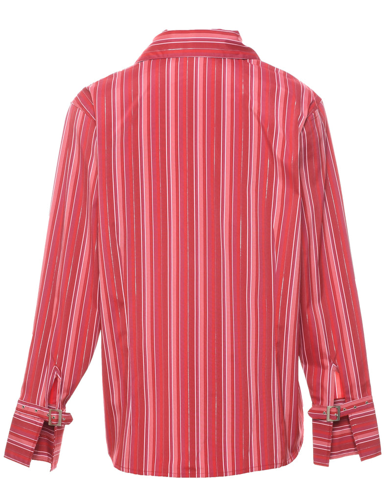 Striped Evening Blouse - L