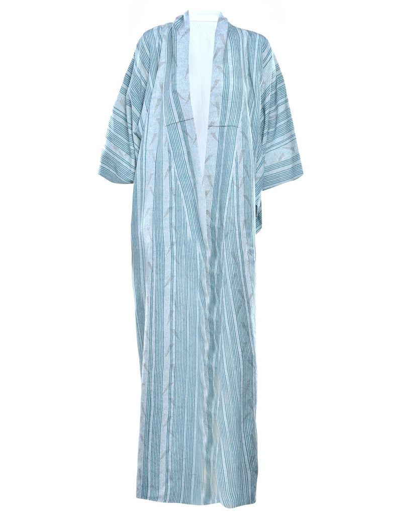 Striped Full Length Kimono - L