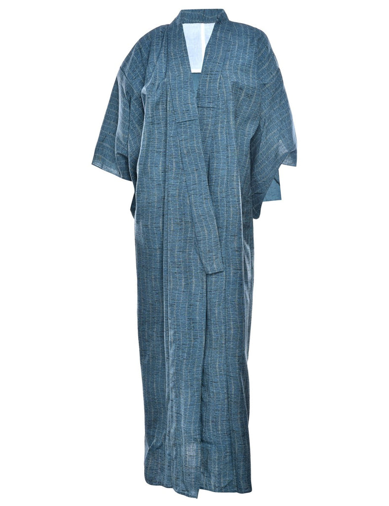 Striped Full Length Kimono - L