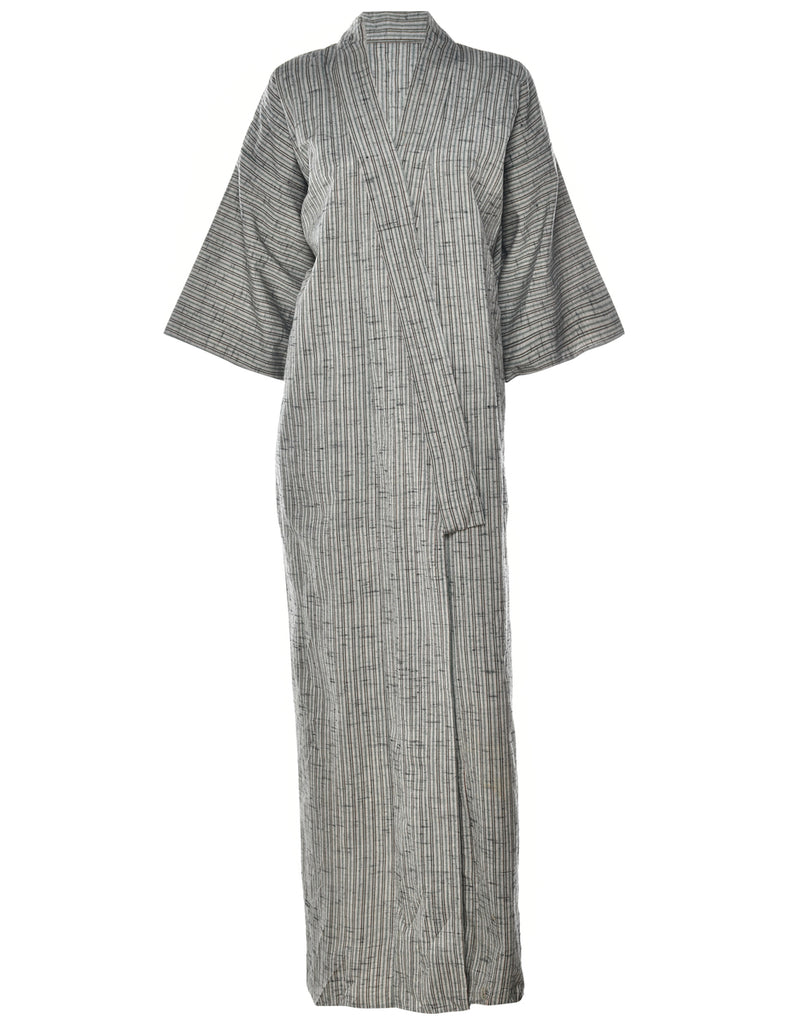 Striped Full Length Kimono - XL