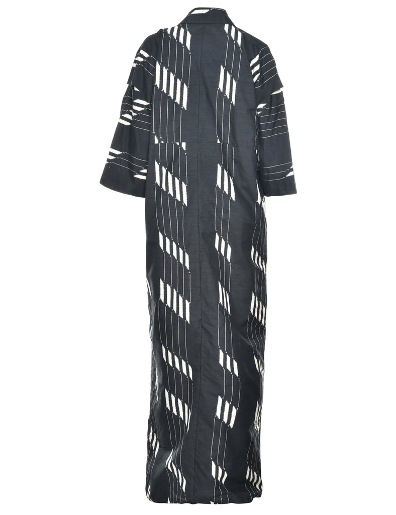 Striped Full Length Kimono - XL