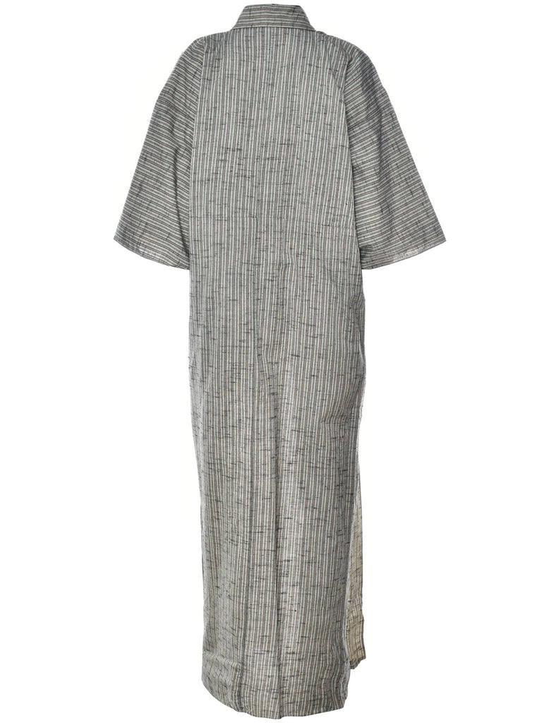 Striped Full Length Kimono - XL