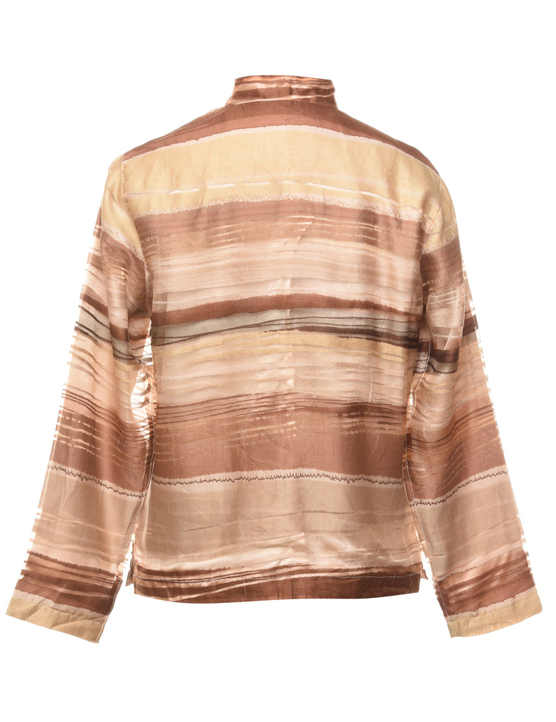 Striped Gold & Bronze Jacket - M