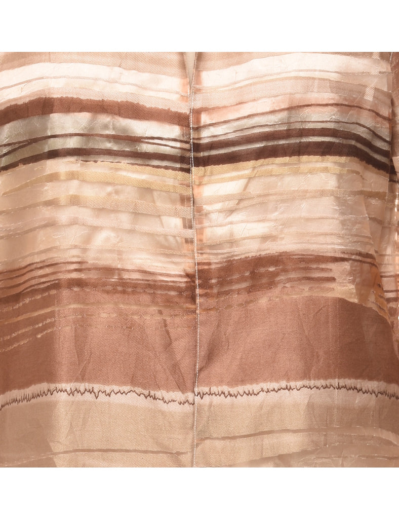 Striped Gold & Bronze Jacket - M