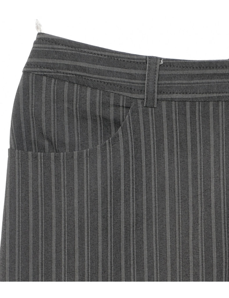 Striped Grey Trousers - W33 L28