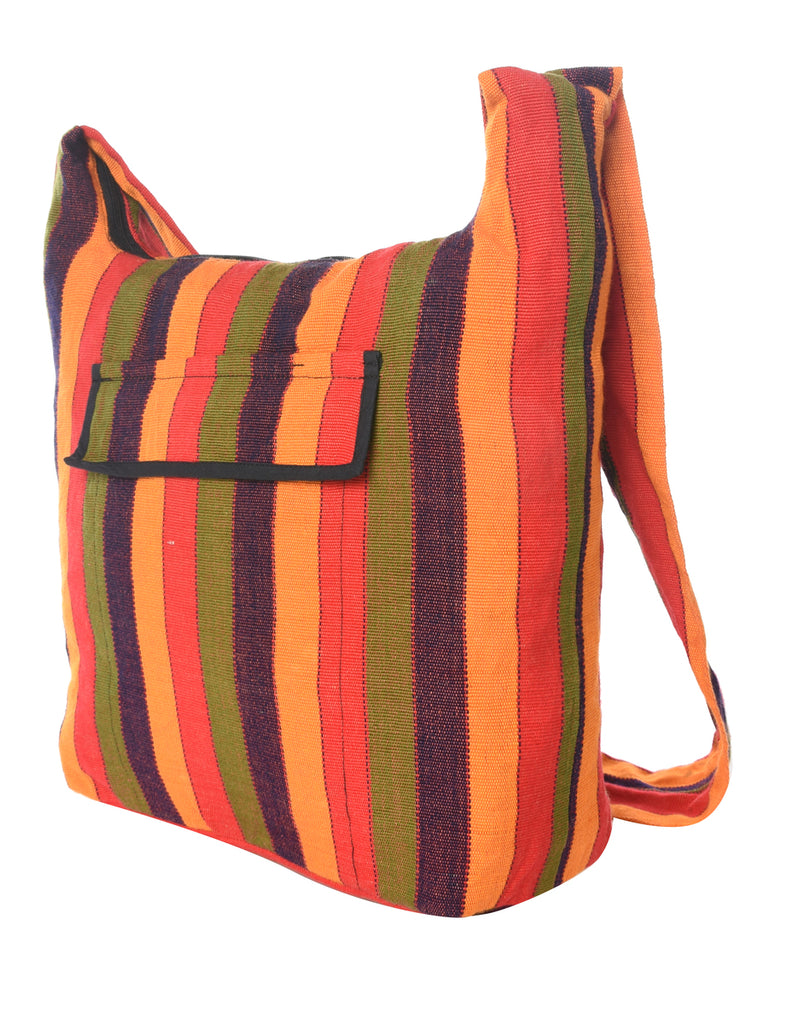 Striped Hobo Bag - M