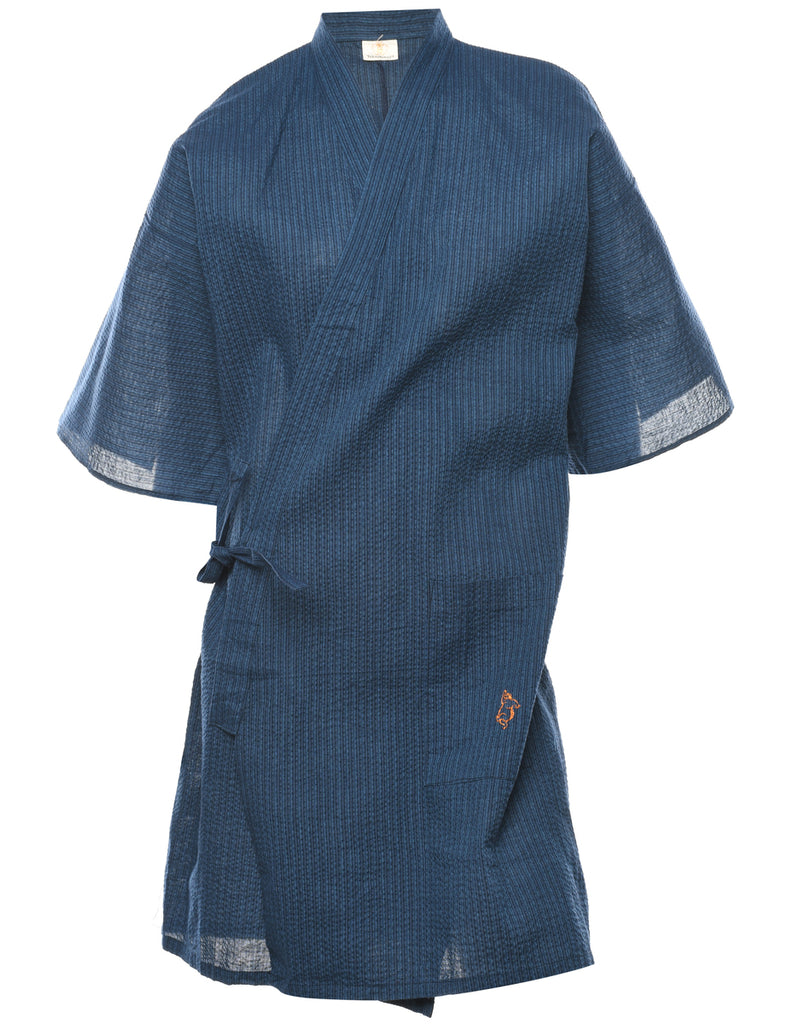 Striped Midi Length Kimono - L