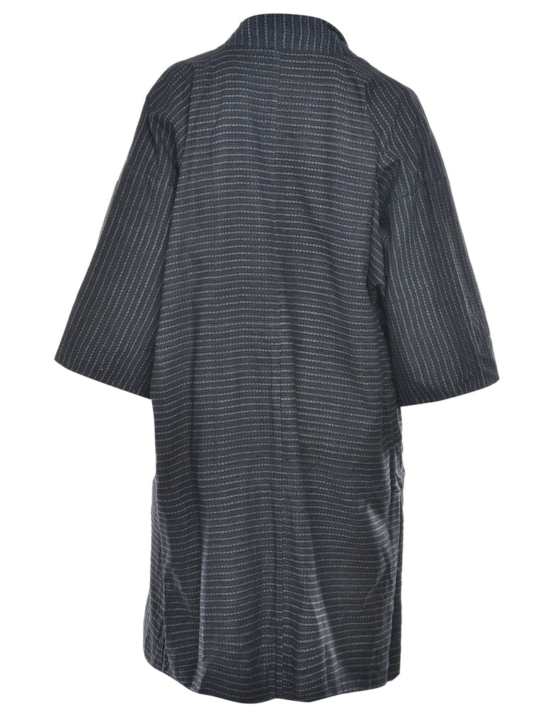 Striped Midi Length Kimono - L