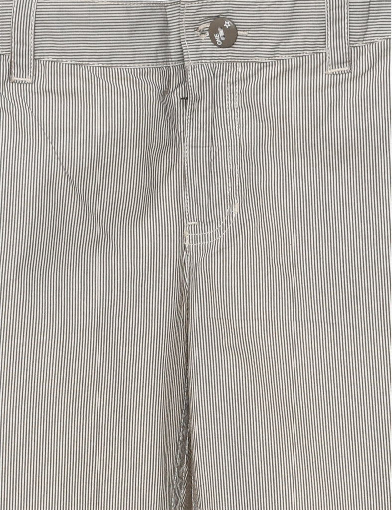 Striped Off White Trousers - W38 L29