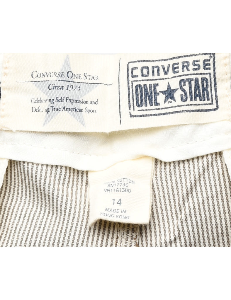 Striped Off White Trousers - W38 L29