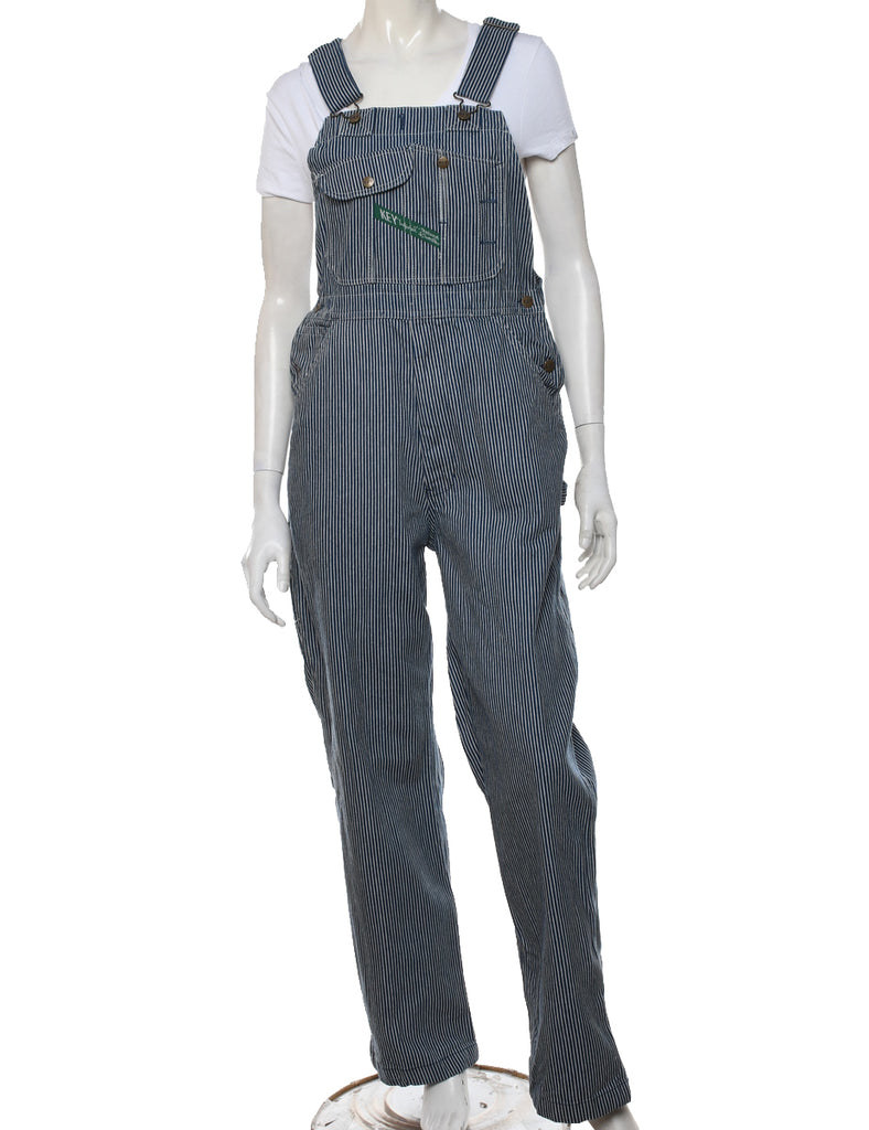 Striped Pattern Dungarees - W34 L31