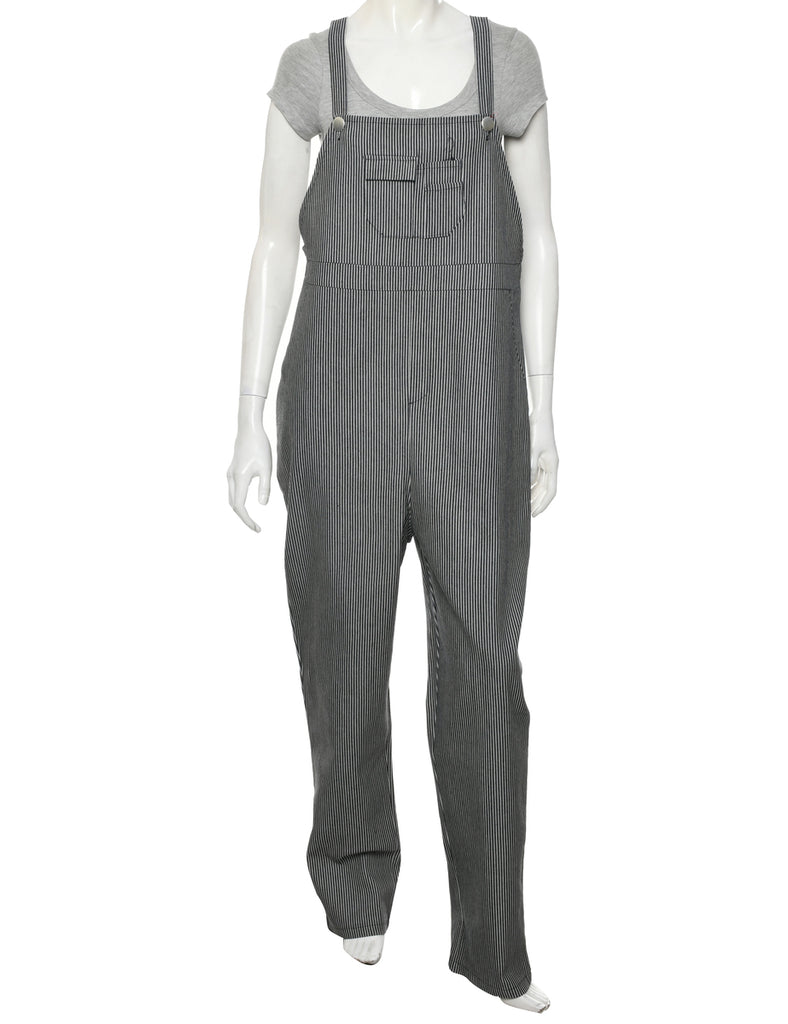 Striped Pattern Dungarees - W38 L30