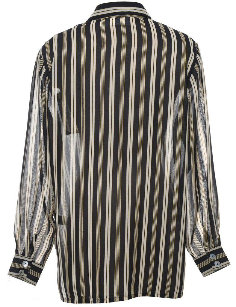 Striped Pattern Shirt - L