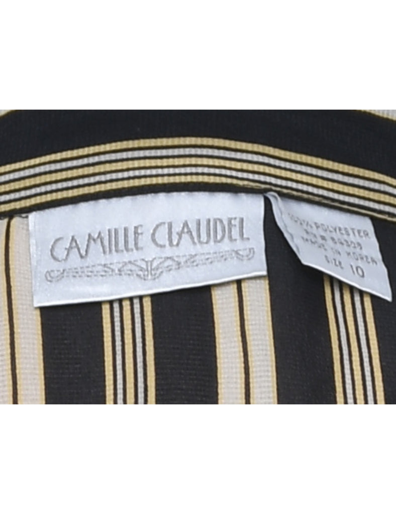 Striped Pattern Shirt - L