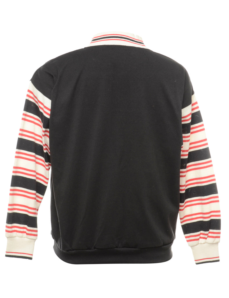 Striped Printed Sweatshirt - L