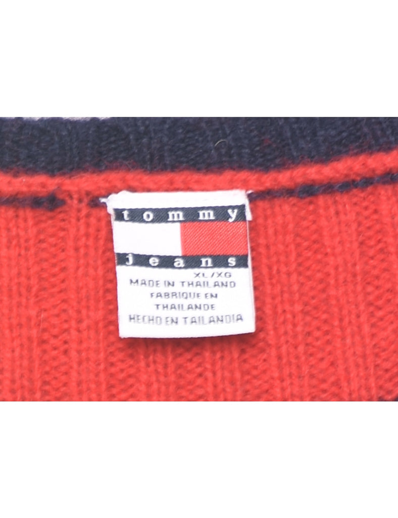 Striped Red Jumper - XL