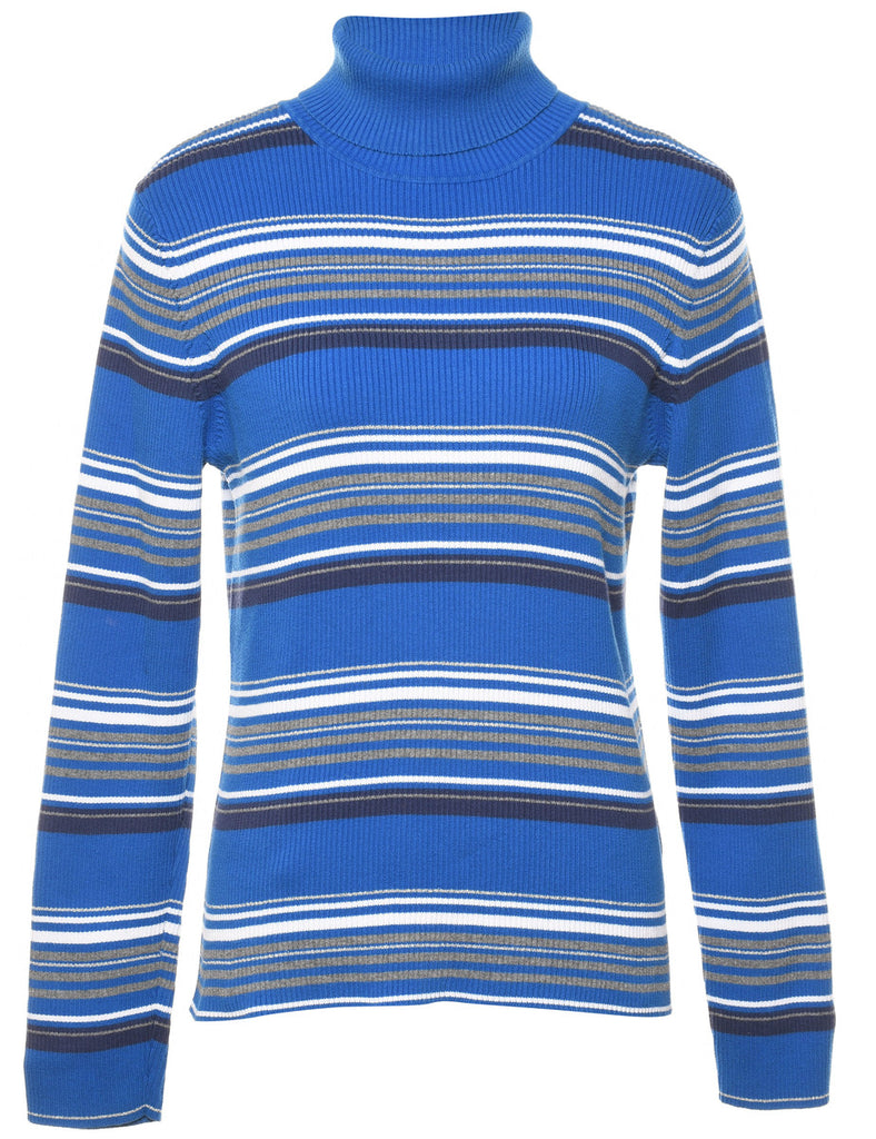 Striped Turtleneck Jumper - S